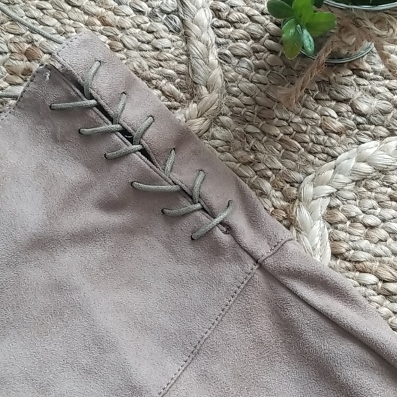 Thigh High Faux Suede Boots - Picture 5 of 7